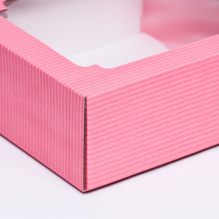 Box the team, cover is, with a window, pink, 14.5 x 14.5 x 6 cm-3