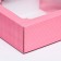 Box the team, cover is, with a window, pink, 14.5 x 14.5 x 6 cm