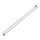 The knitting needles are straight, metal, 35 cm/4.0 mm