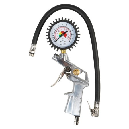 Pistol for pumping tires AIRLINE, PSH2 with manometer, 12 atm-1