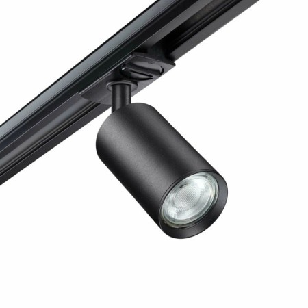 Trick lamp for a single -phase two -core (universal) novotech busbar. PIPE, 50W, GU10, 136x81 mm, black color-3