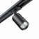 Trick lamp for a single -phase two -core (universal) novotech busbar. PIPE, 50W, GU10, 136x81 mm, black color