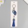 A keychain with a carbine from the evil eye metal "Fatima hand blue 16 cm