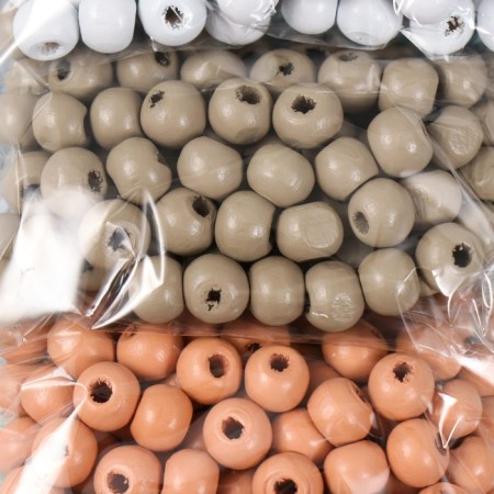 Set of beads for creativity tree "Nature" D-0.8 cm, 4 colors x 15 g-1