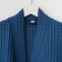 Wafel dressing gown men's elongated Ethel "BOHO" size 46-48, color blue, 100% cotton, 290 g/m2