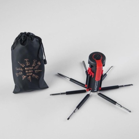 The lantern is multifunctional, multitul 8 in 1 "Master for all hands", 12 x 4 cm, 3 aaa