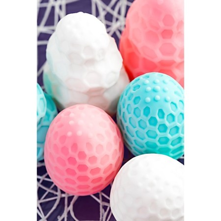 Masturbator A-Toys Pufl, Pink color, three, 6 cm d 2.7 cm-4