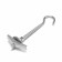 Anchor "Tundra", ceiling, folding, spring, with a hook, white zinc, m4