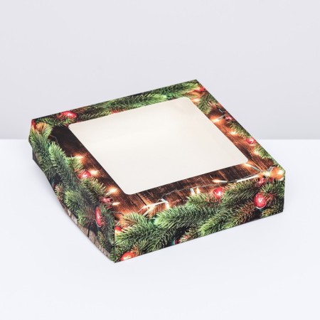 Folding box with the window "Lights", 15 x 15 x 4 cm-1