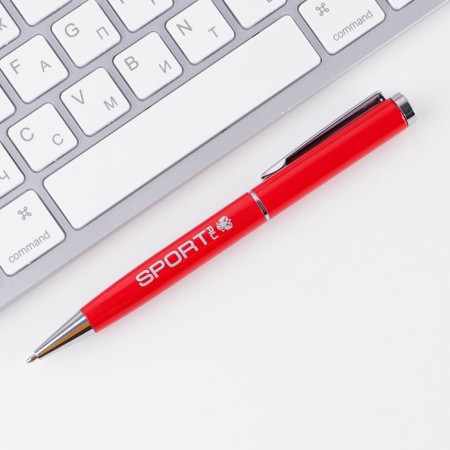 Ballic metal handle "Ru Sport", blue paste, 1 mm-2