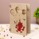 Wooden postcard "Congratulations!" Handmade, light, cat, 12x8 cm