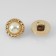 A button on the leg, with pearls, d = 15 mm, gold color