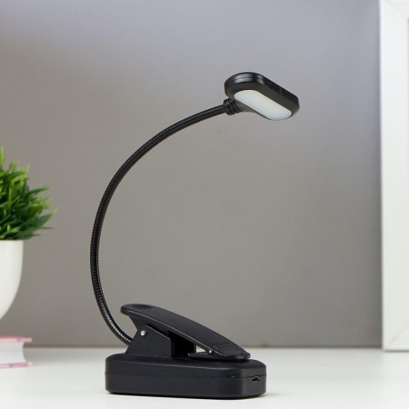 Lamp 16108/1 LED USB Black 5.3x8.2x22.5 cm Risalux