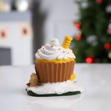 LED figure "Sweet House" 13 × 12 × 9 cm, polystone, batteries Lr44x2, glow warm white-2
