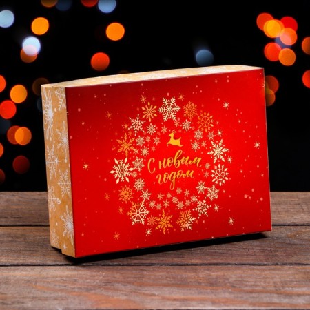 Gift box team "Winter Tale", 16.5 x 12.5 x 5.2 cm-1