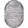 Oval Carbon Karmen Hali Armina, size 80x150 cm, color Grey/Grey