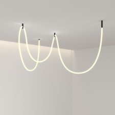 Гибкий неон Elektrostandard, IP20, SMD2835, 336 LED/м, 12В, 3000K, односторонний, свечение тёплое белое, без крепления