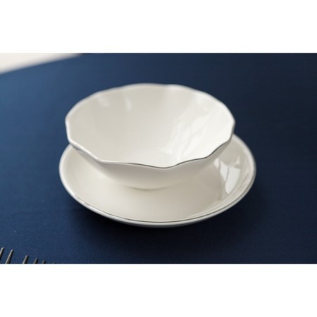 Figure Porcelain Porcelain Magistro La Perle, 300 ml, D = 13 cm, white color-6