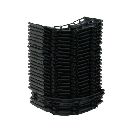 Plastic composter, 1200 l, 85 x 134 x 134 cm, black-4