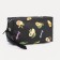 Cosmetic bag with lightning, black color