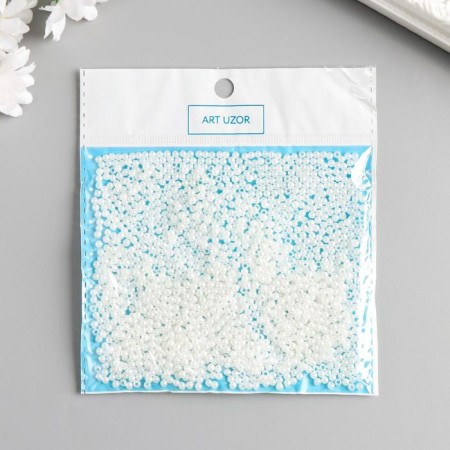 Beads for creativity plastic "Pearls" set 20 grams d = 0.3 cm-2