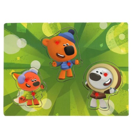 Игрушка деревянная вкладыш, «Одевашка: Ми-ми-мишки»