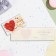 Wedding invitation!" heart from roses, 24.5 x 7.5 cm