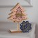LED figure "Christmas tree" 11.5 × 16 × 5 cm, wood, CR2032 batteries, glow warm white