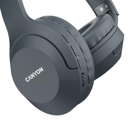 Headphones Canyon CNS-CBTHS3DG, full-size, microphone, BT 5.1, 300 mAh, gray-2