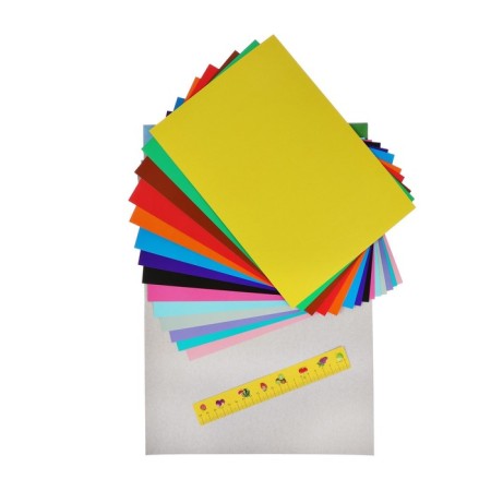 Cardboard of color two -way A4, 14 sheets, 14 colors "cunning", shaken-1