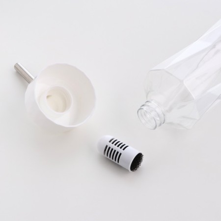 Drill for animals, 750 ml, fastening-spring, white-1