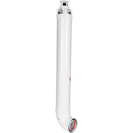 The chimney element Rommer RCA-6010-210900 Standard, D = 60/100 mm, L = 900 mm, clamp, sleeve-1