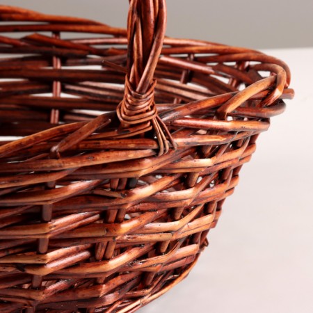 A set of baskets of 3 pcs, 37x34x14.5/12xh34 cm, brown, willow-4