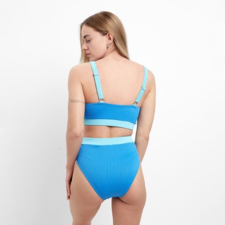 Separate swimsuit, blue color, size 50 (44)-4