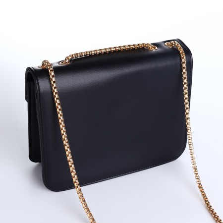 Female bag on a magnet, small size, black color-5