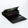 Women's wallet on magnets, black color