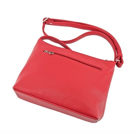 Women's bag (B2757-77140) Artificial leather + suede, red, 1x210x24 cm-1