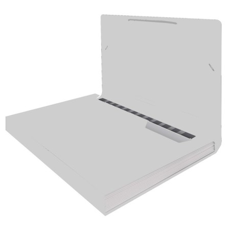 A4 cartridge folder, calligrata top deluxe, 12 departments, 700 μm, on a button, white with color separators-3