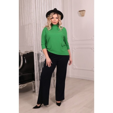 Women's turtleneck, size 52, green color-12