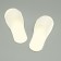 Disposable slippers standard light, milk / white, 42 p.
