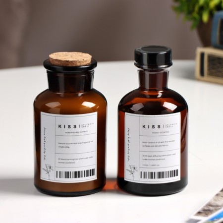 Gift set: diffuser 120 ml, aromatic candle, 120 g, flower garden-7