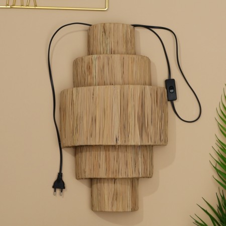 Wall lamp from the rattan "Waterfall" 1x120W, E27, 26x17x50 cm-8