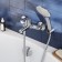Santek Bus Bath mixer, short spout, with accessories, chrome