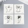 Tattoo on the body phosphorus "Ghosts" mix 6x6 cm