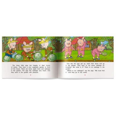Foreign Language Book. Three pigs become detectives. The Three Little Pigs Make-3