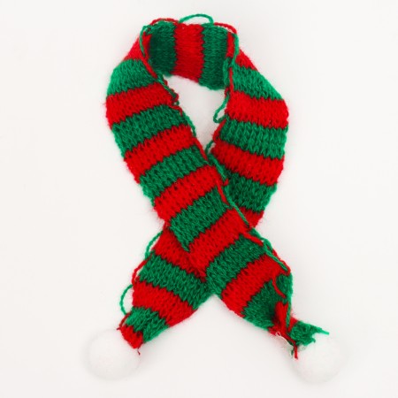 Knitted hat and scarf for toys "Snow Day"-2