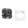 LEGRAND Inspiria, 2K+h, IP 44 socket, with a folding cover and curtains, 16 A, 250 V, anthracite
