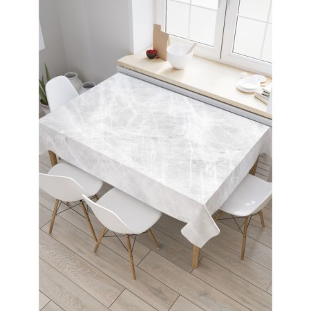 The tablecloth “Gray marble surface”, rectangular, Saten, size 145x180 cm
