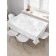The tablecloth “Gray marble surface”, rectangular, Saten, size 145x180 cm