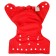 Panties-scammer, reusable, carbon-bamboo fabric, red color, from 0-36 months.